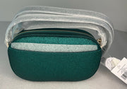 Kate Spade Glimmer Emerald Green Festive Teal Camera Bag