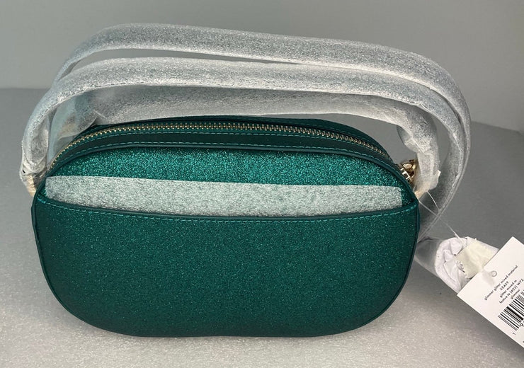 Kate Spade Glimmer Emerald Green Festive Teal Camera Bag