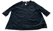 Avenue Silver Star Black Elbow Sleeve Tee Size 26/28