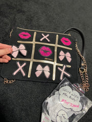 Betsey Johnson Velcro Patch Crossbody
