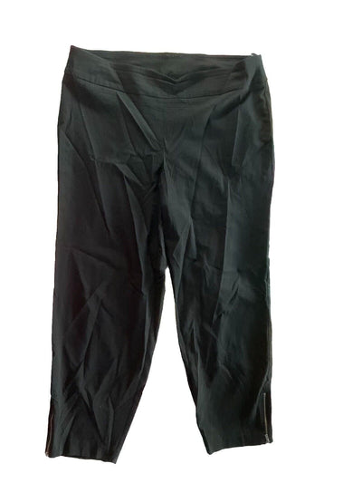 Avenue Black Zipper Super Stretch Pull On Dress Pants SIZE 18