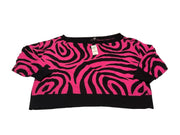 Women’s Bar III Pink Zebra Swirl Sweater Size 4X