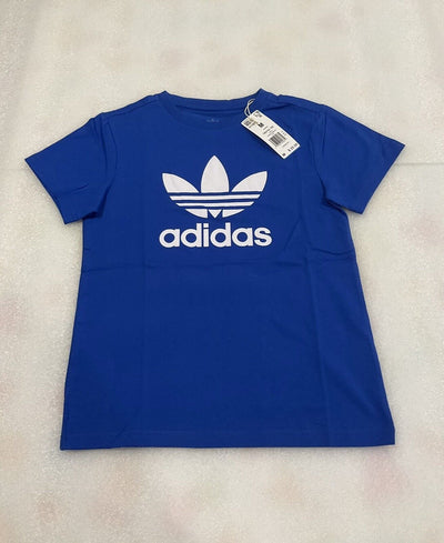 Adidas Kids Blue Trefoil Tee Size M