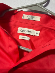Boys Calvin Klein Coral Dress Shirt