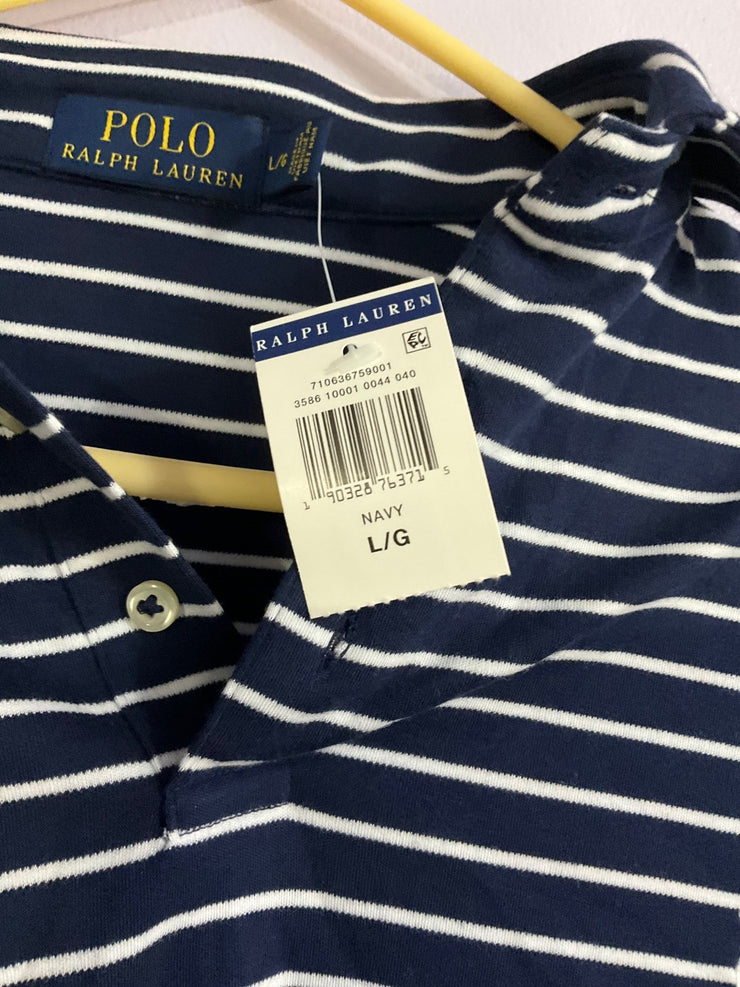 Polo Ralph Lauren Navy w/ White Stripes