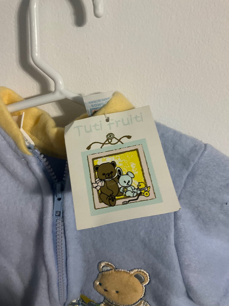 Tuti Fruti Fuzzy Zip Onesie