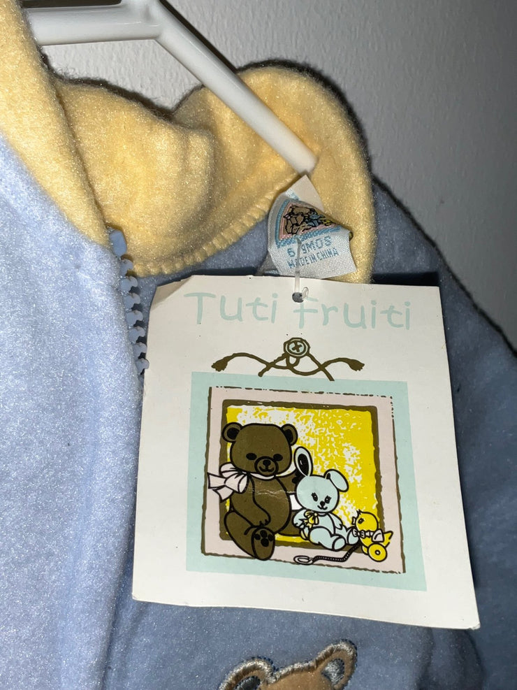 Tuti Fruti Fuzzy Zip Onesie