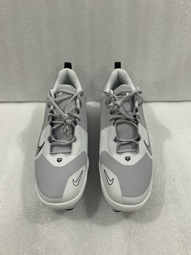 Nike Force Trout 9 Pro MCS Grey White FZ0915-002 Baseball Cleats Size 15