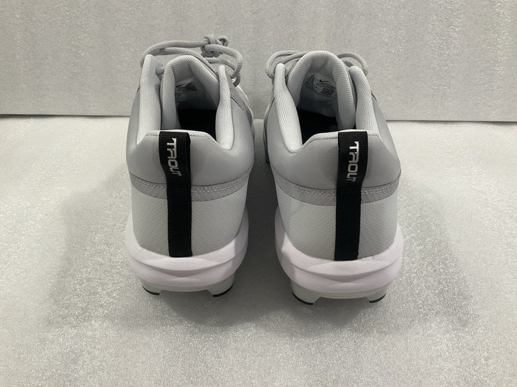 Nike Force Trout 9 Pro MCS Grey White FZ0915-002 Baseball Cleats Size 15