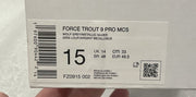 Nike Force Trout 9 Pro MCS Grey White FZ0915-002 Baseball Cleats Size 15