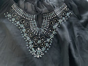 Lane Bryant Beaded Black Blouse Size 22/24
