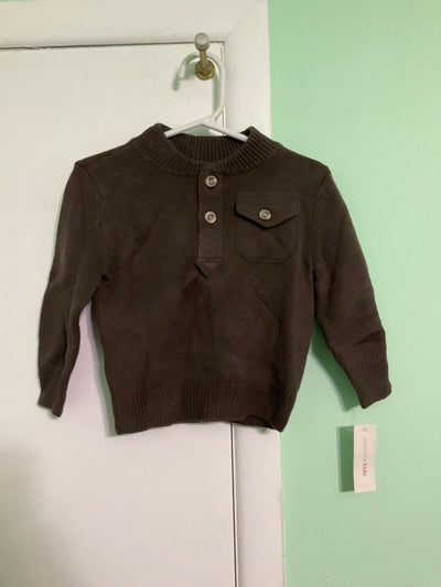 Wonder Kids Boys Brown Sweater