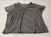 Women’s Old Navy Silver Metallic T-Shirt Size 3X