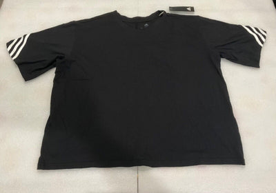Adidas Women's 3 Stripe Black Fashion Tee Size M L XL 2XL