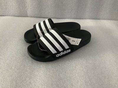 Adidas Kids Adilette Shower Slides Black White G27625 SIZE 3Y