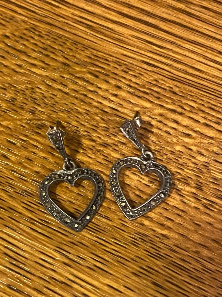 Sterling Silver Heart Earrings