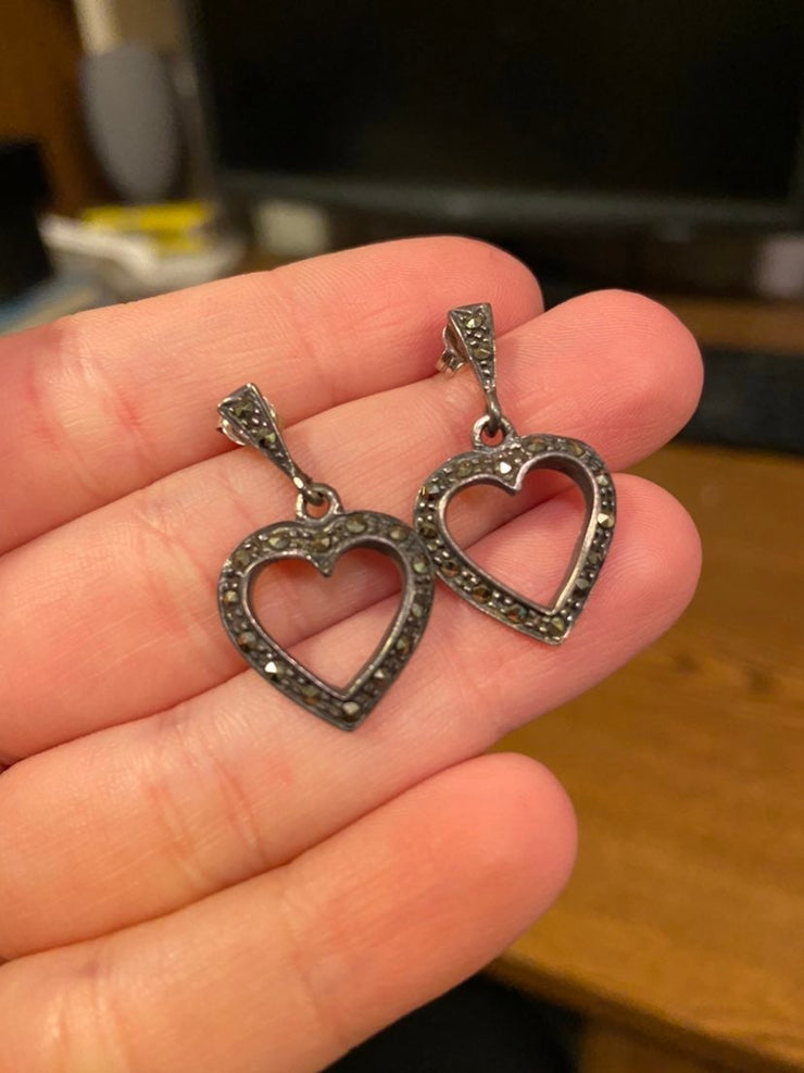Sterling Silver Heart Earrings