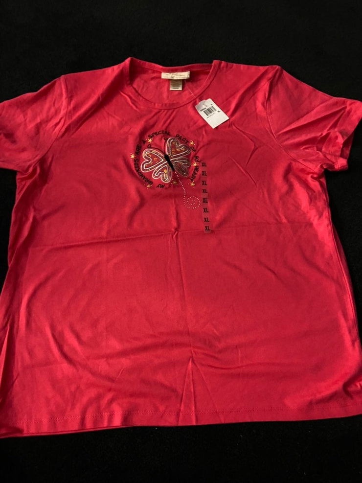 Coral Butterfly Shirt